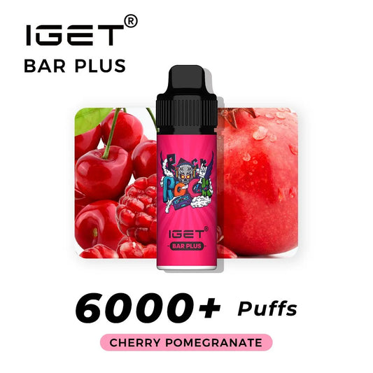 IGET Bar Plus 6000+ puffs Cherry Pomegranate