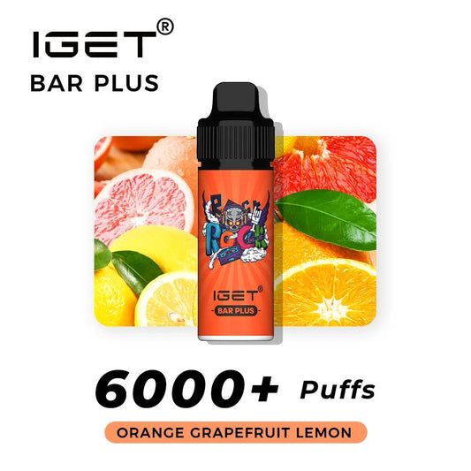 IGET Bar Plus 6000+ puffs Orange Grapefruit Lemon