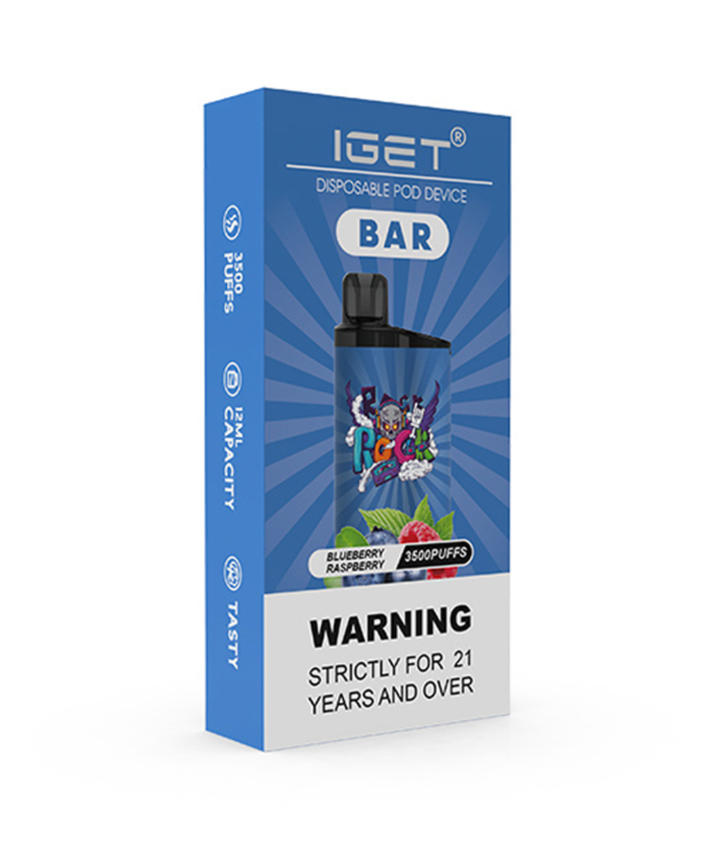 IGET BLUEBERRY RASPBERRY- BAR VAPE