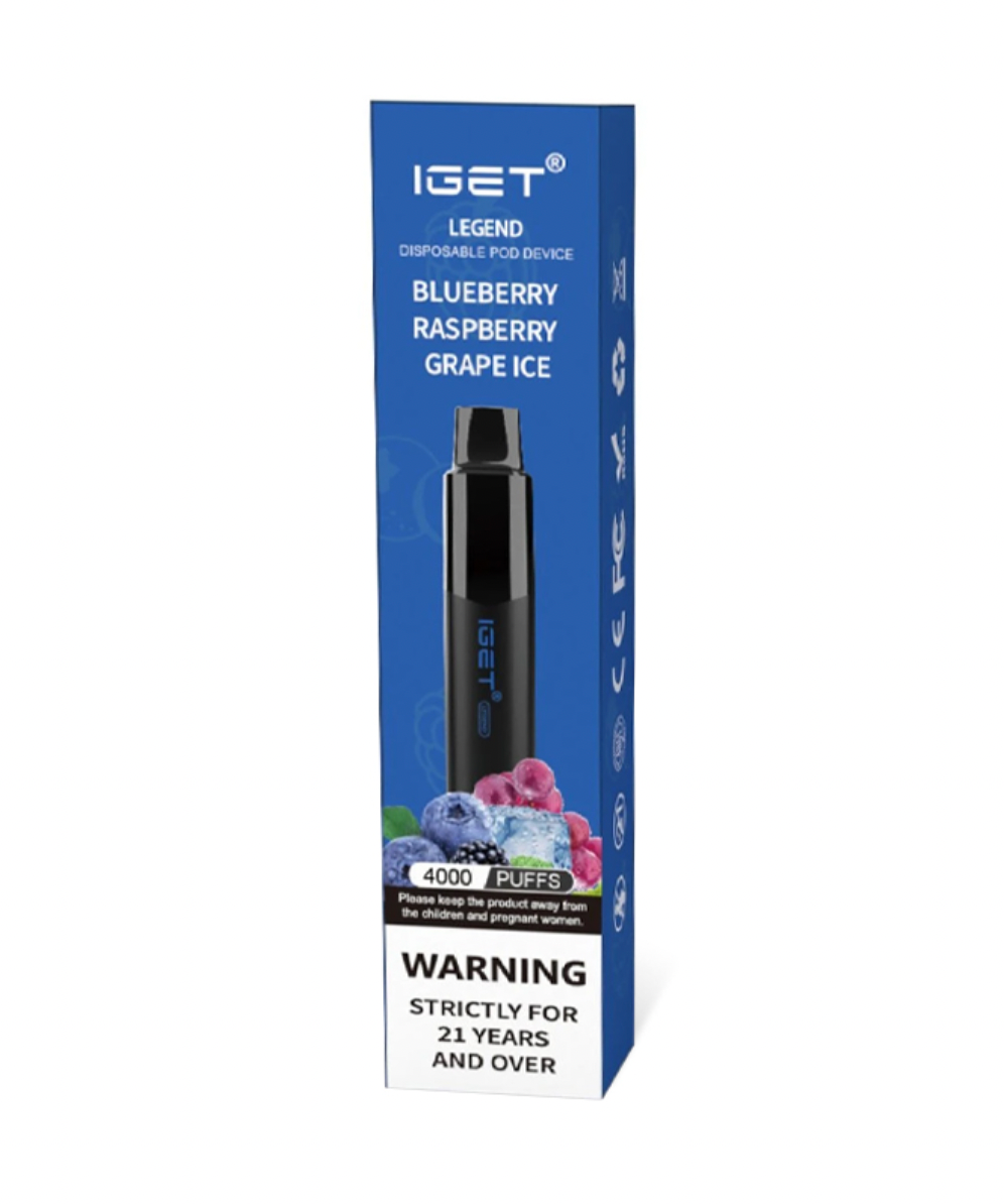 IGET Legend Blueberry Raspberry Grape 4000 Puffs